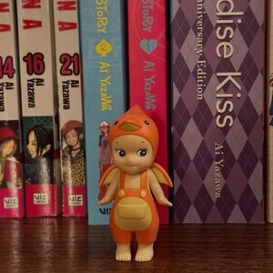 Orange Duck Costume Figurine